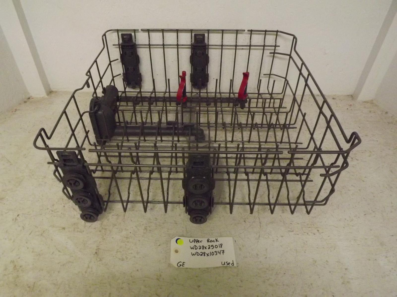 GE Dishwasher WD28X25018 WD28X10347 Upper Rack Used GE Dishwasher WD28X25018 WD28X10347 Upper Rack Used